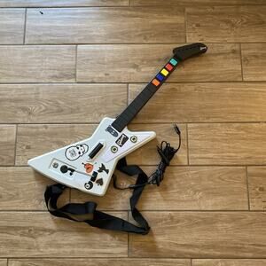 Guitar Hero Xplorer Xbox 360 White Guitar Octane Wired Controller (For Parts)
